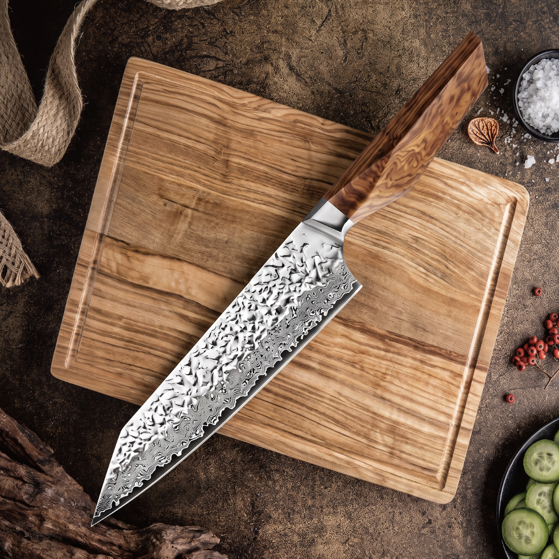 Couteau Japonais Kiritsuke | Aizome