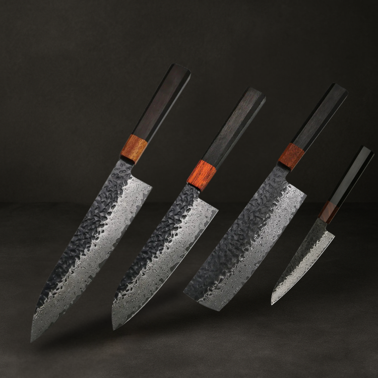 Couteau Japonais Set de 4 | Collection Kuro
