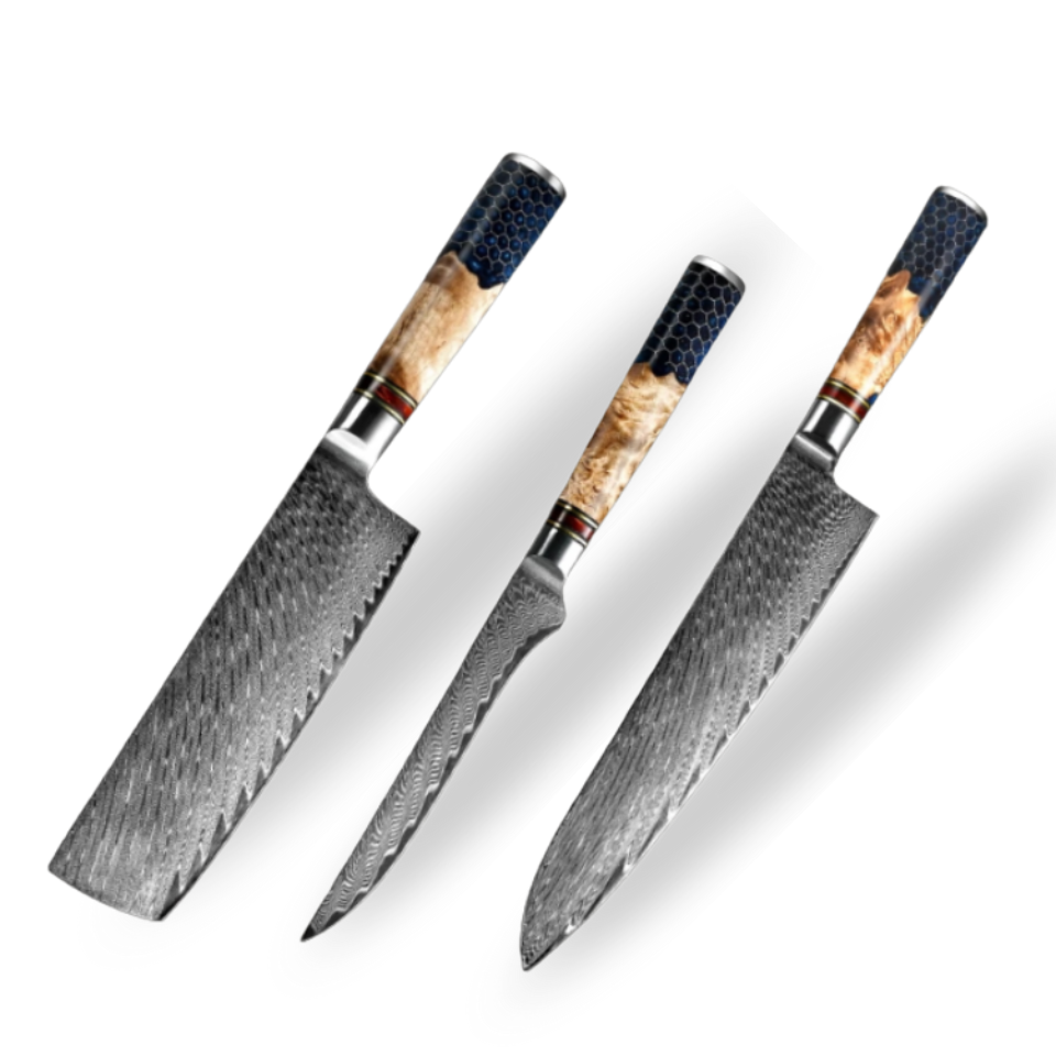 Couteau Japonais Set de 3 | Collection Koi