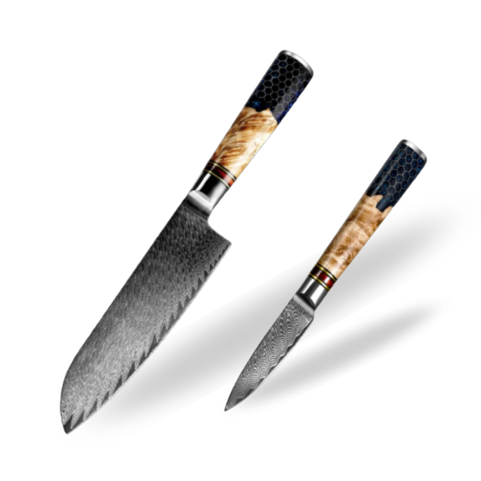 Couteau Japonais Set de 2 | Collection Koi