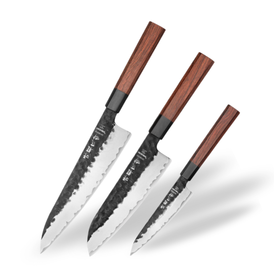 Couteau Japonais Set de 3 | Collection Kuro