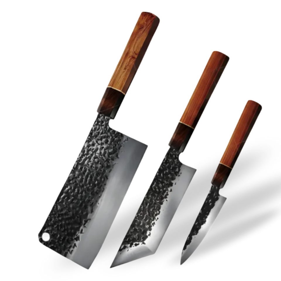 Couteau Japonais Set de 3 | Collection Kuro