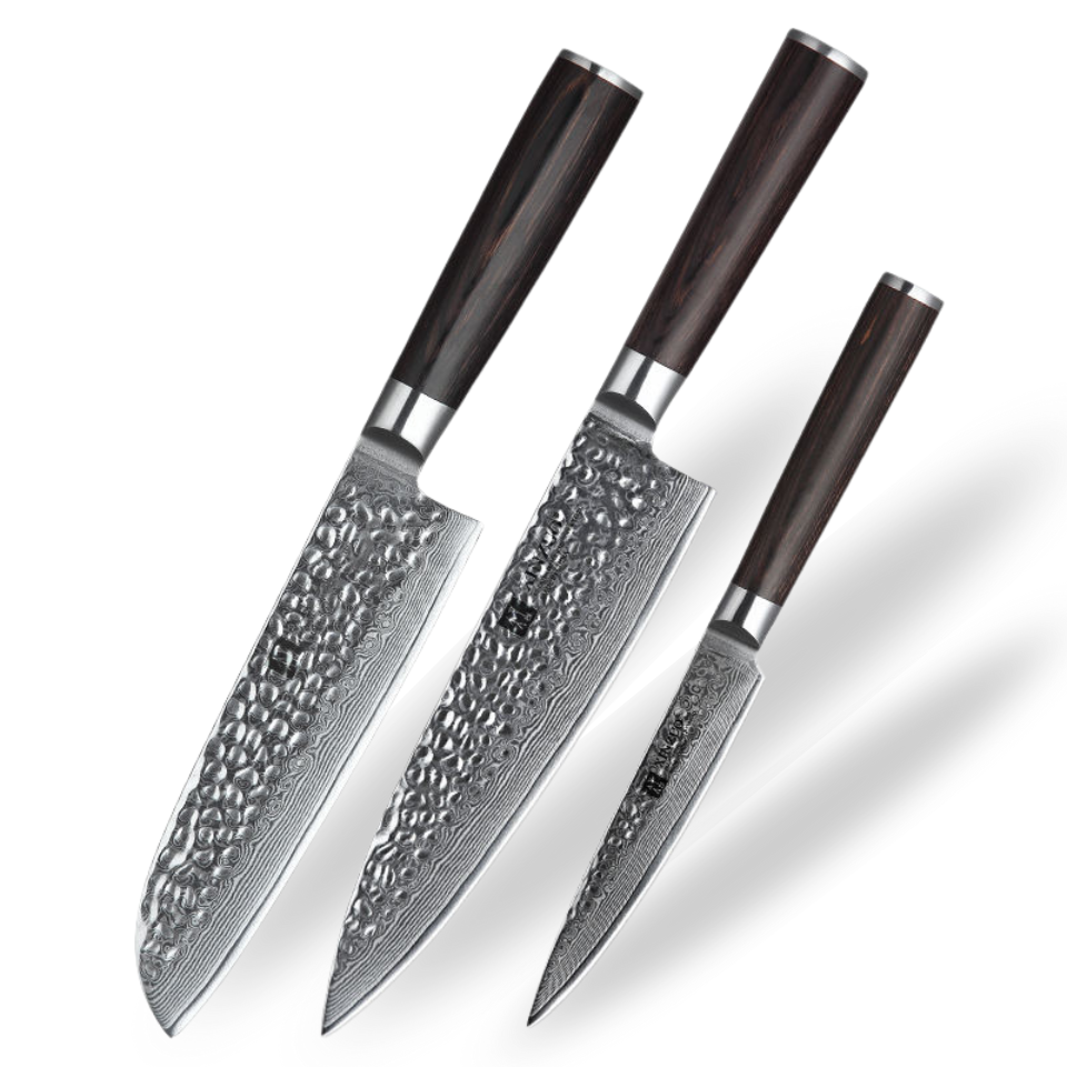 Couteau Japonais Set de 3 | Collection Hikari