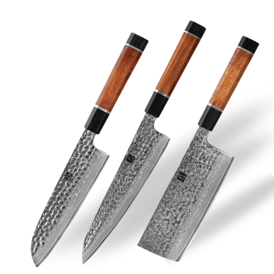 Couteau Japonais set de 3 | Collection Katagami