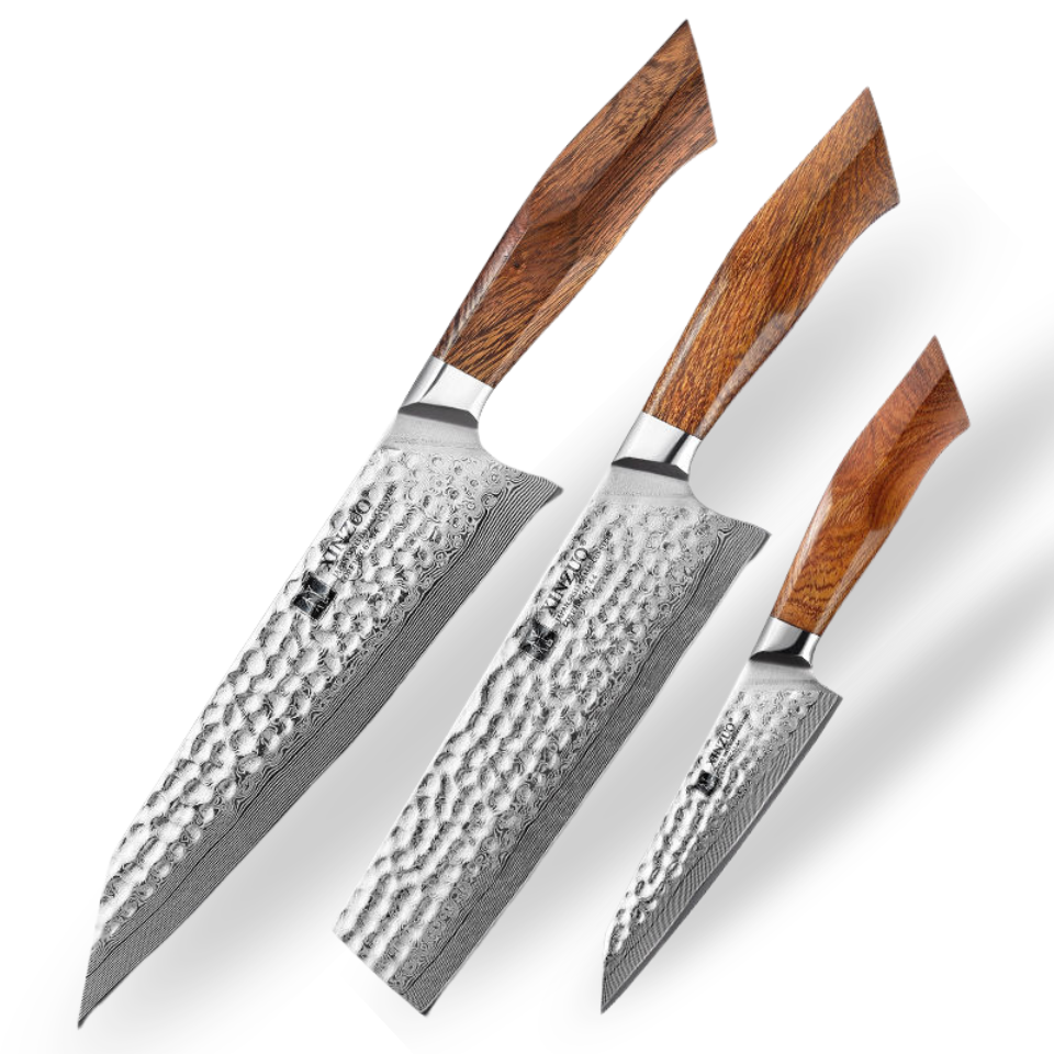 Couteau Japonais Set de 3 | Collection Hinoki