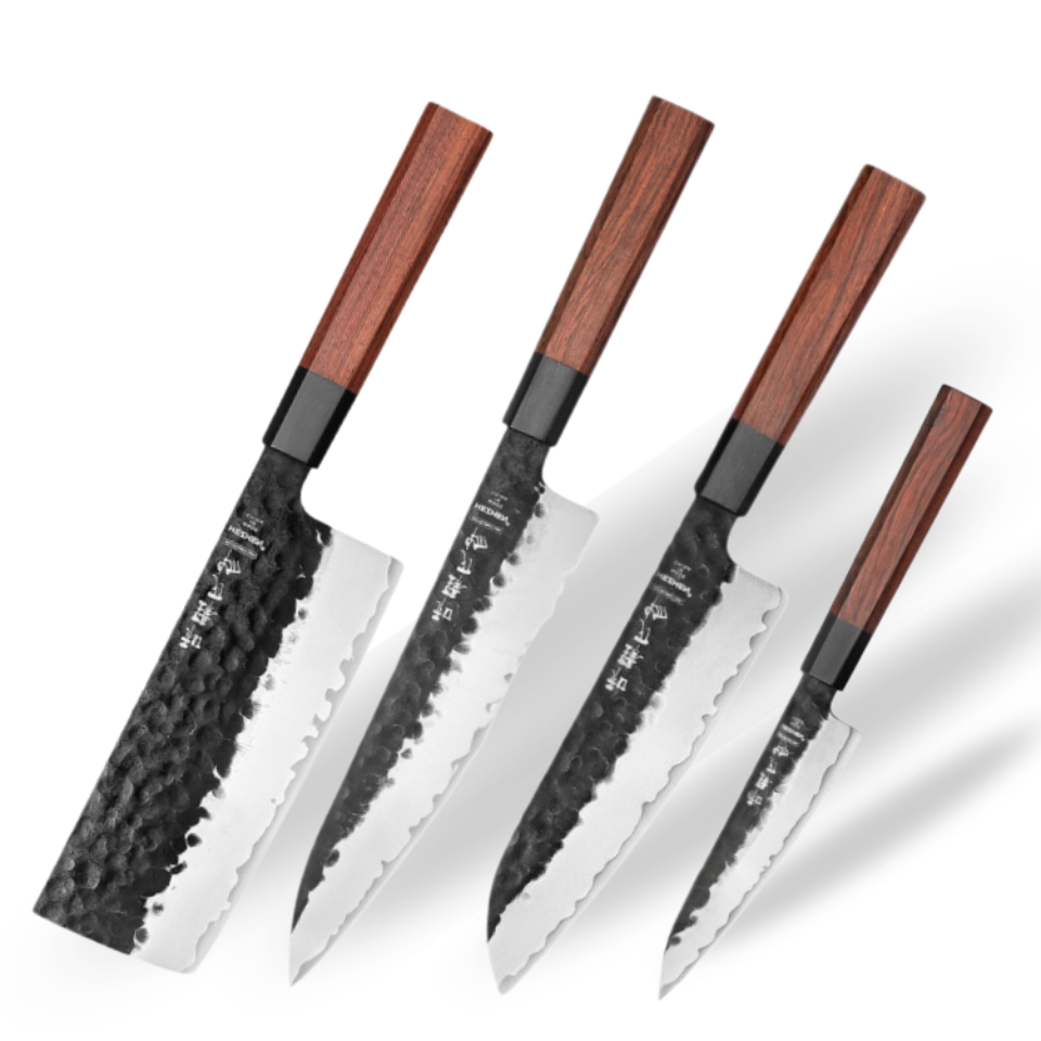 Couteau Japonais Set de 4 | Collection Kuro