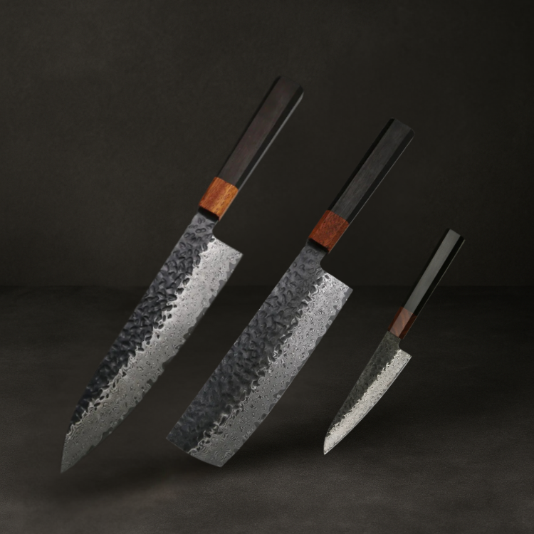 Couteau Japonais Set de 3 | Collection Kuro