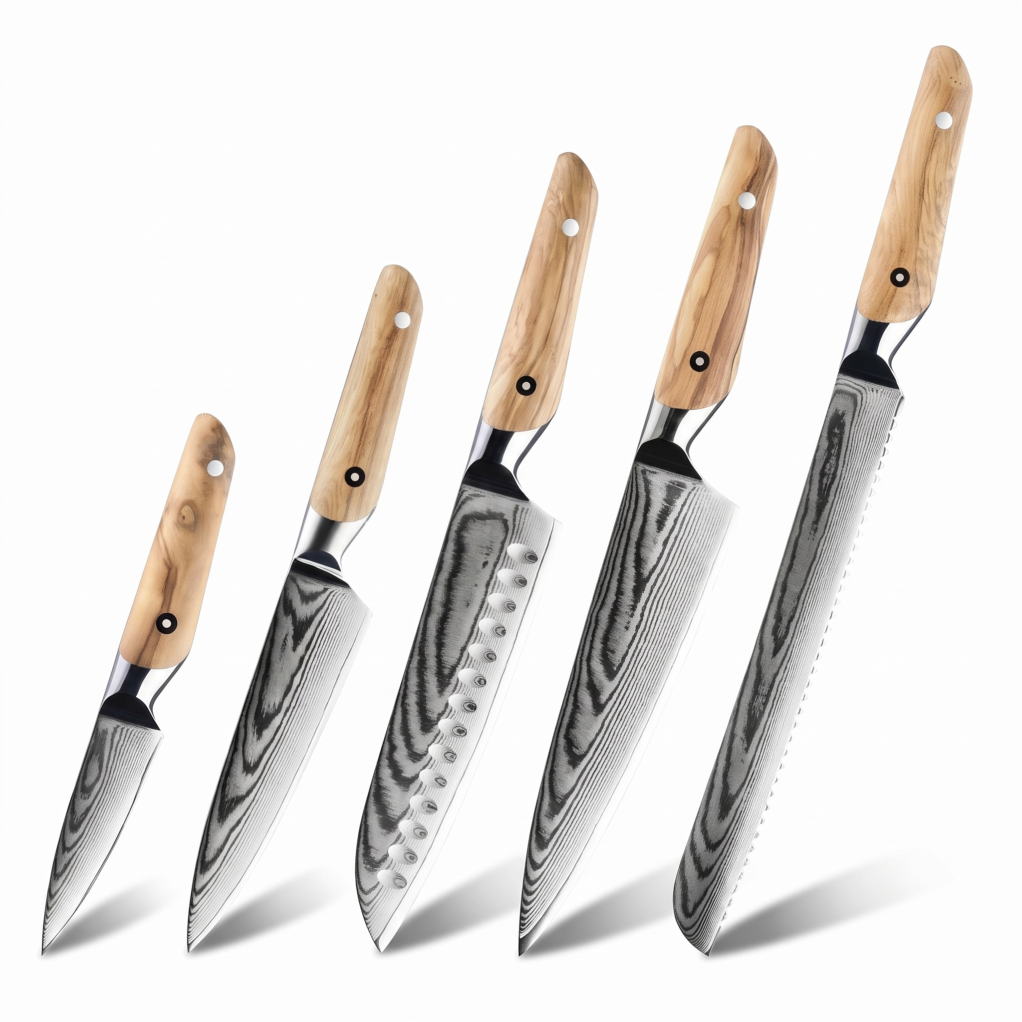 Couteau Japonais Set de 5 | Collection Sugi