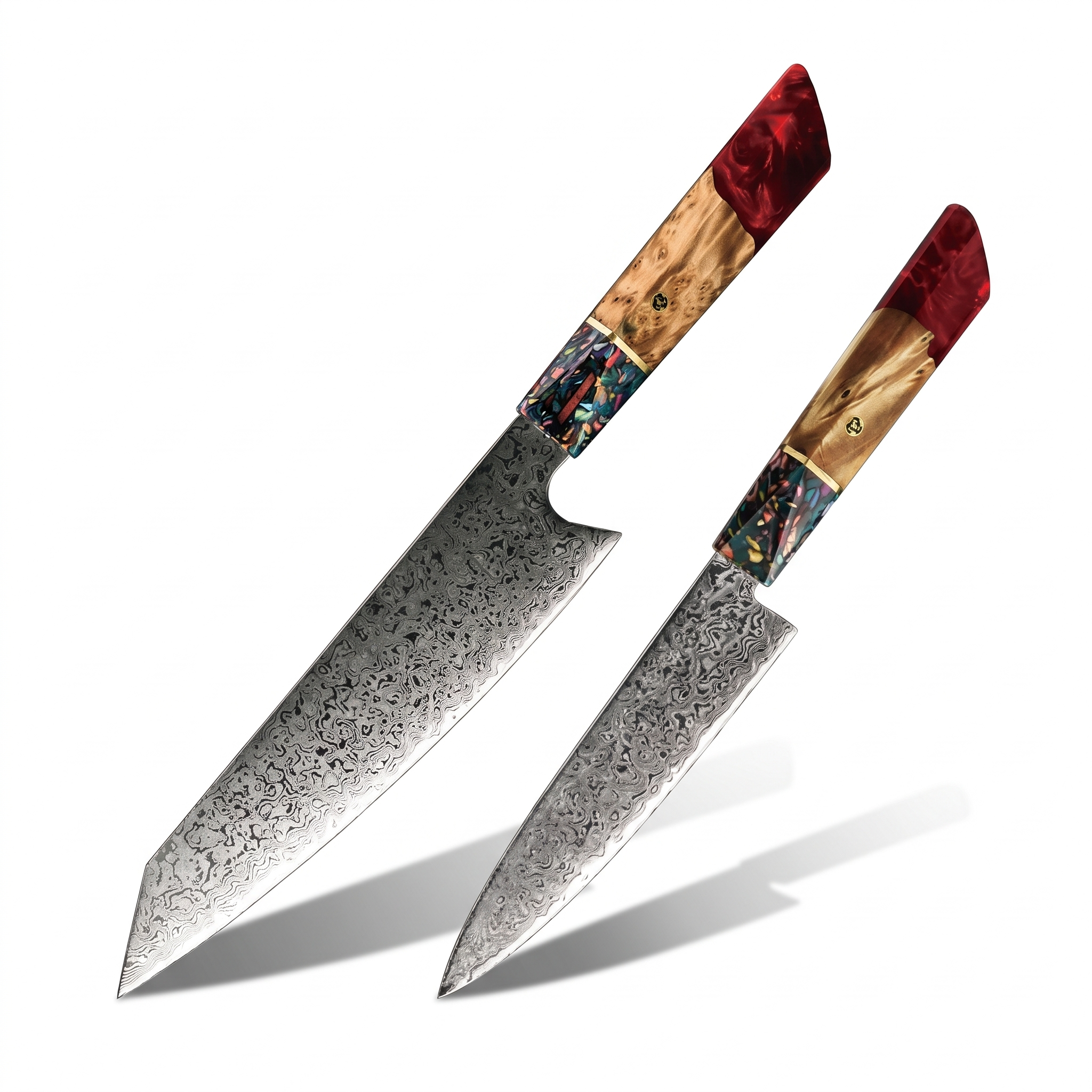 Set de 2 Couteaux Japonais Kiritsuke & Office | Collection Kurouchi