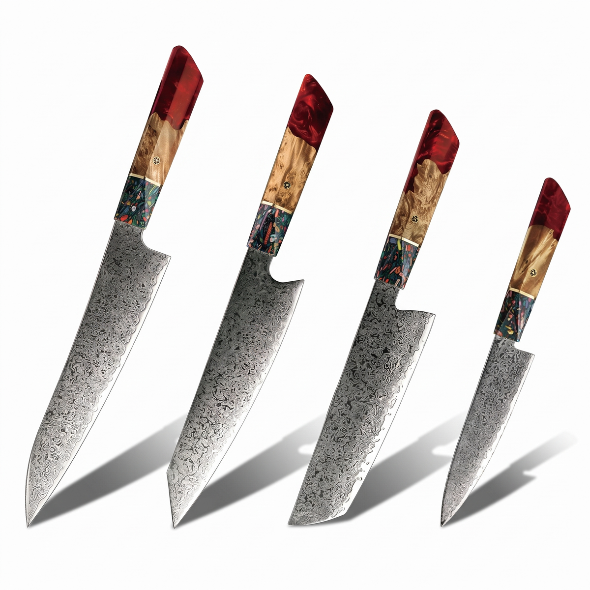 Couteau Japonais Set de 4 | Collection Kurouchi