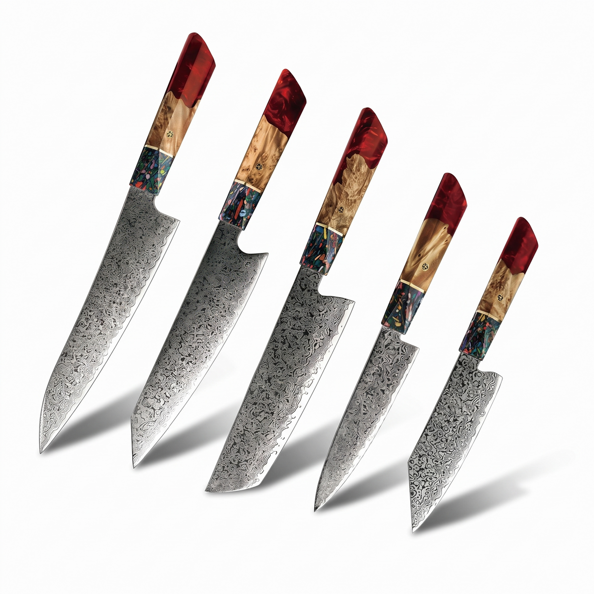 Couteau Japonais Set de 5 | Collection Kurouchi