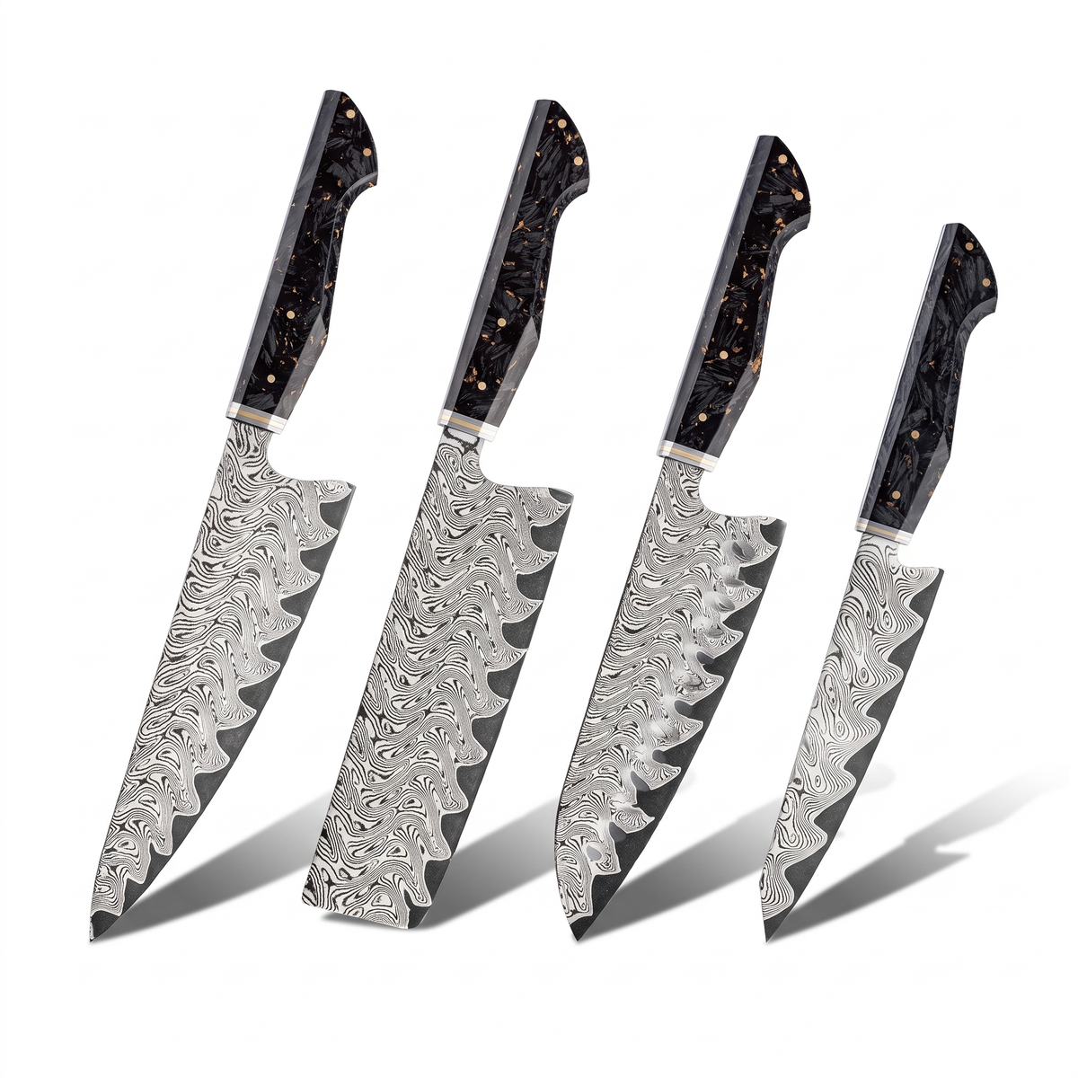 Couteau Japonais Set de 4 | Collection Arashi