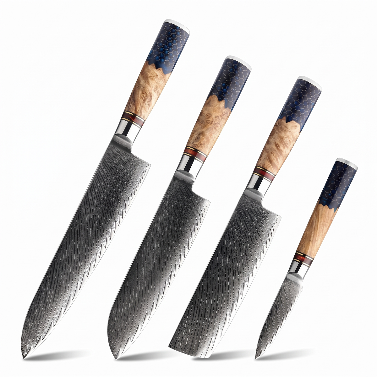 Couteau Japonais Set de 4 | Collection Koi