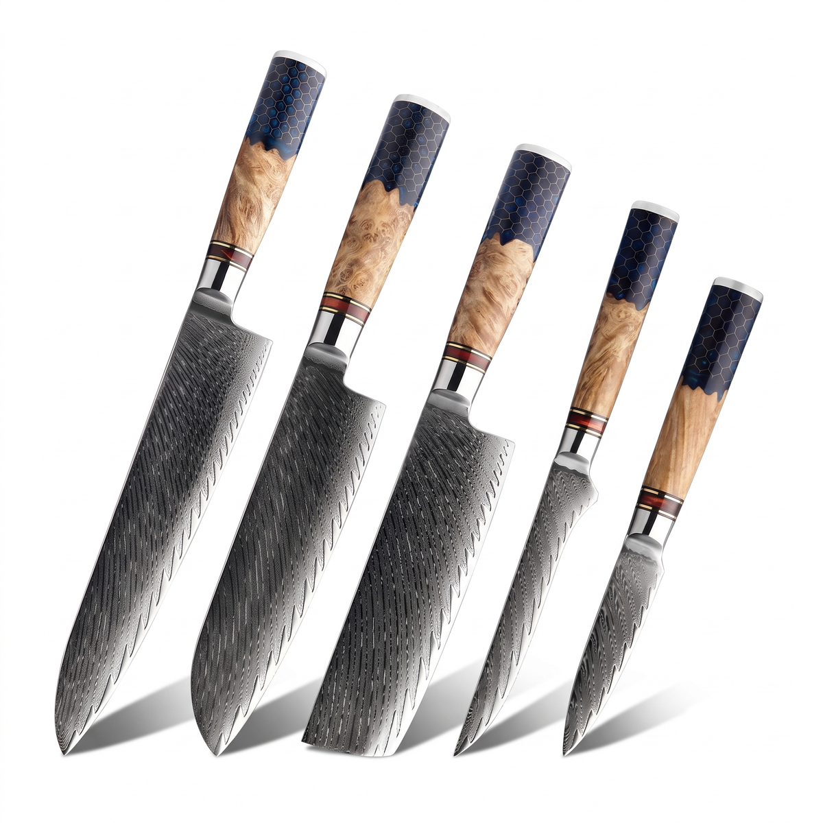 Couteau Japonais Set de 5 | Collection Koi