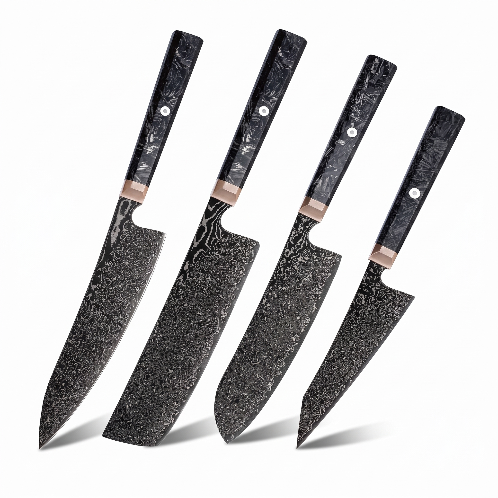 Couteau Japonais Set de 4 | Collection Hinoki