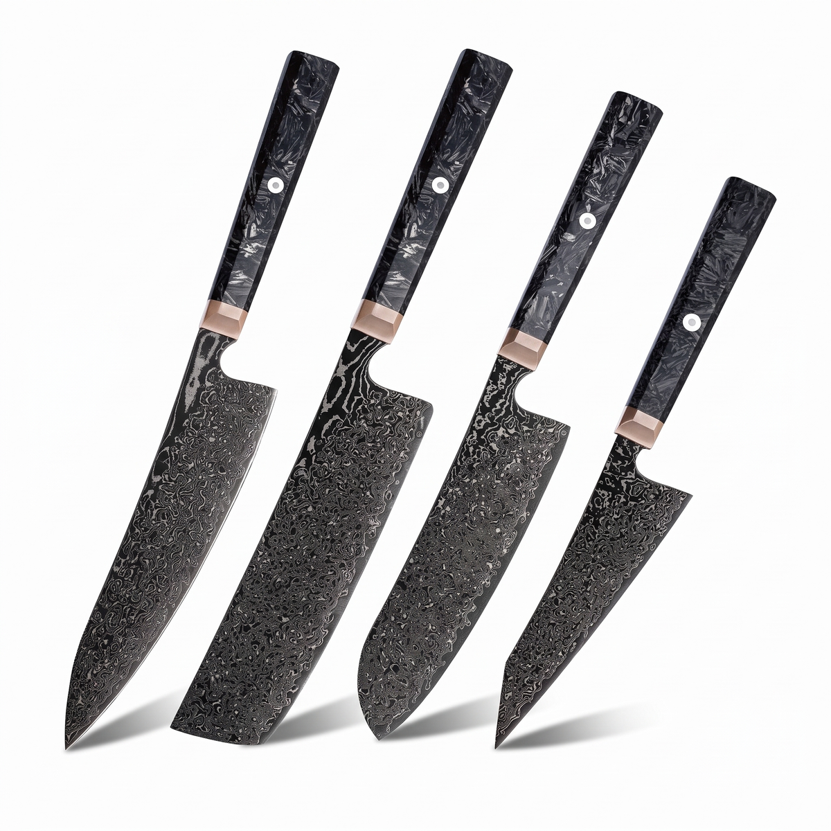 Couteau Japonais Set de 4 | Collection Hinoki
