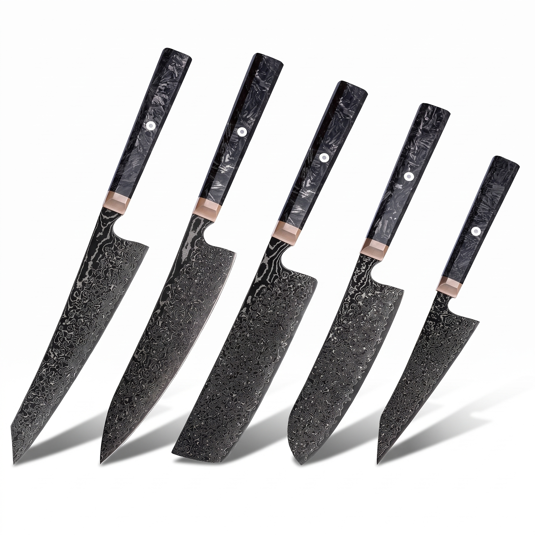 Couteau Japonais Set de 5 | Collection Hinoki