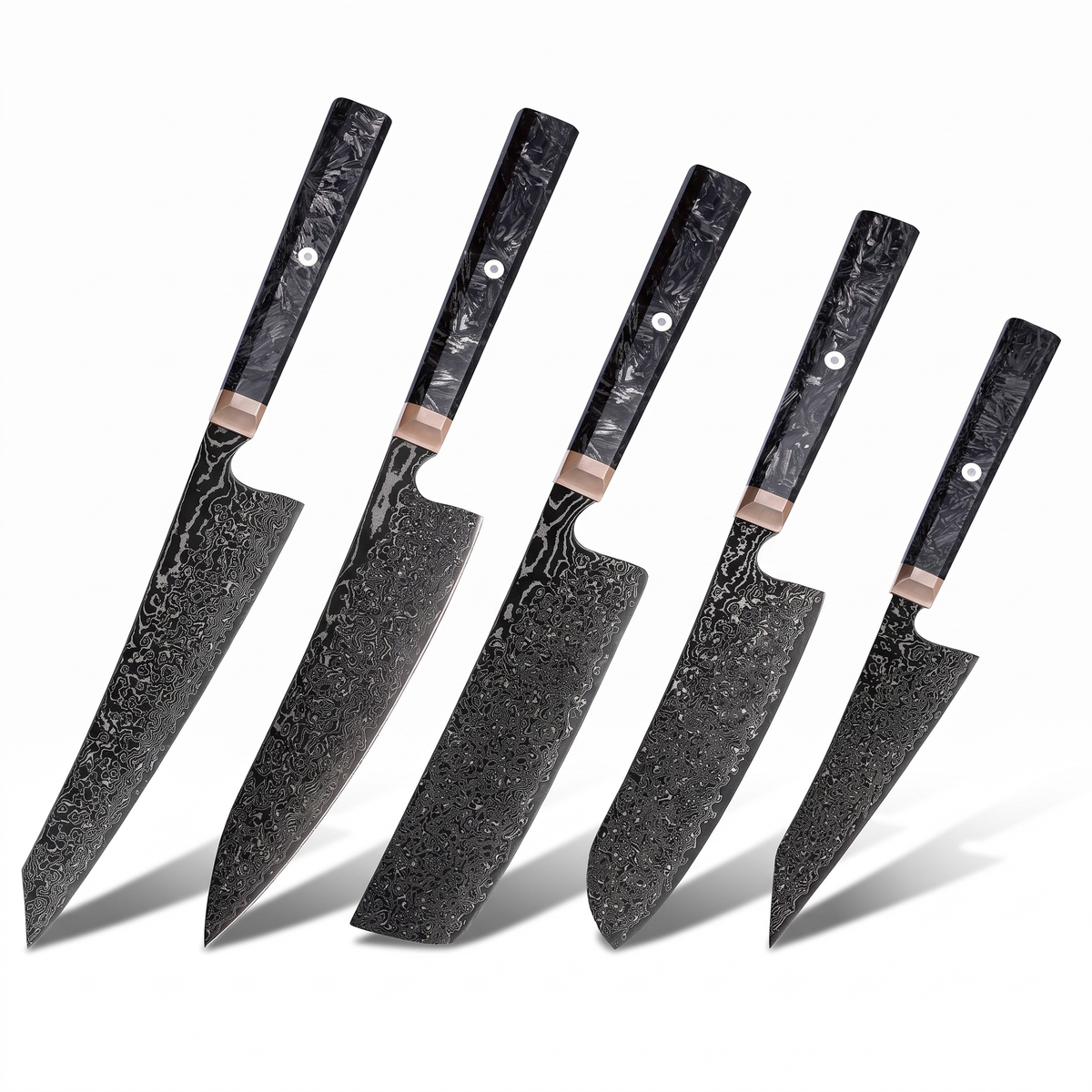 Couteau Japonais Set de 5 | Collection Hinoki